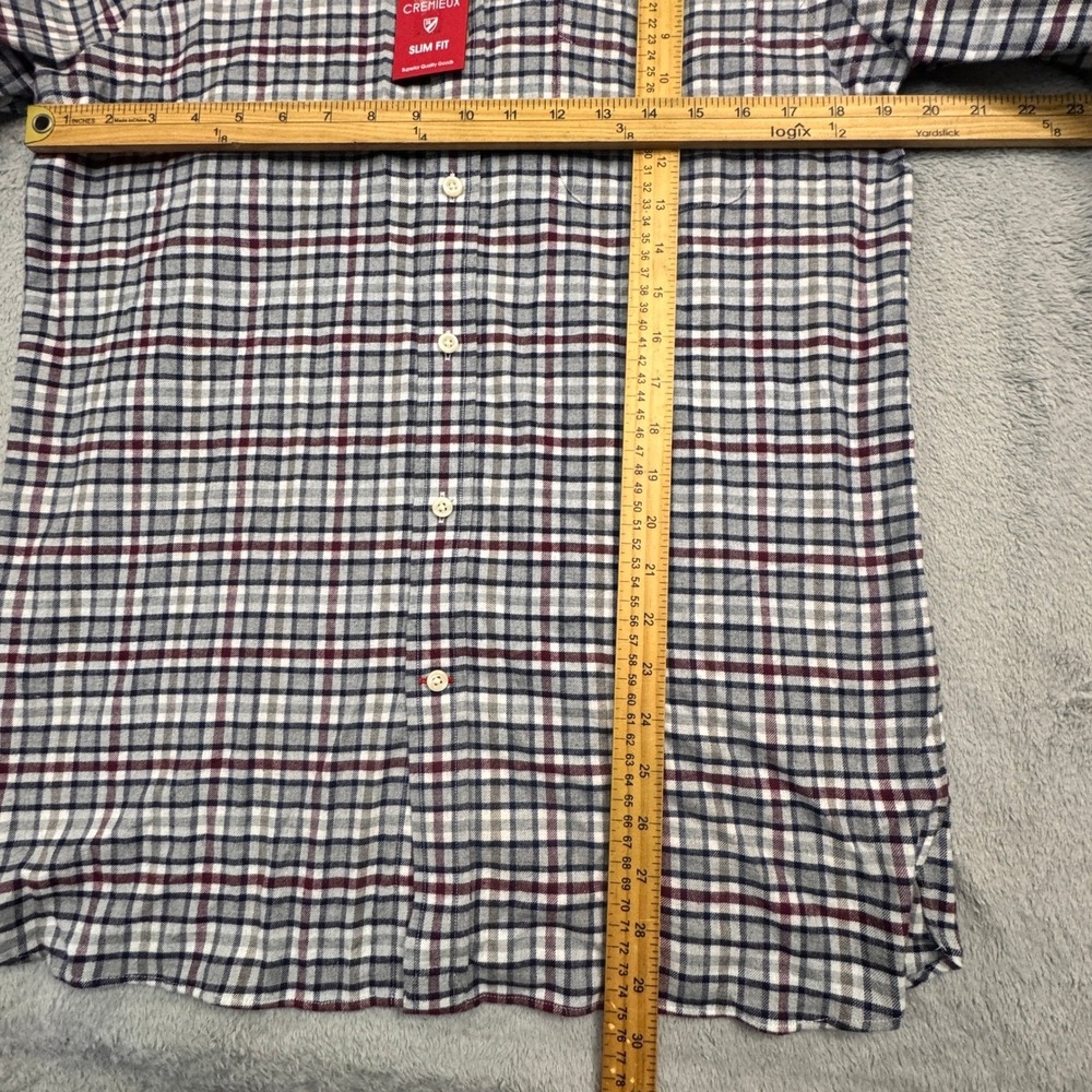 Cremieux Mens Medium Slim Fit Plaid Button Down Long Sleeve‎ Casual Shirt NWT! - Picture 6 of 8
